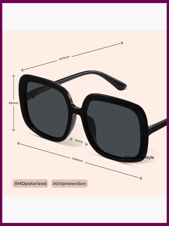 Metal Frame Polarized Sunglasses, Oversized Retro Aviator Style
